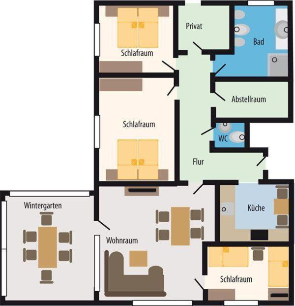 Haus Lily Nr.02 Bis Zu 6 Personen Davon Max. 2 Kinder Бюзум Экстерьер фото